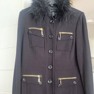 Inc Light Weigh Peacoat With Removable Collar - image 1